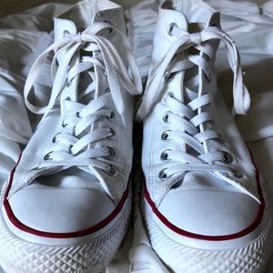 White Hightop Converse